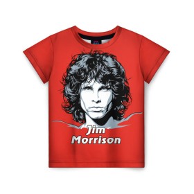 Детская футболка 3D с принтом Jim Morrison в Курске, 100% гипоаллергенный полиэфир | прямой крой, круглый вырез горловины, длина до линии бедер, чуть спущенное плечо, ткань немного тянется | the doors | автор песен | вокалист | джим моррисон | звезда | музыка | певец | поэт | рок | рок музыка | фронтмен