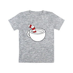Детская футболка хлопок с принтом Red Cuphead в Курске, 100% хлопок | круглый вырез горловины, полуприлегающий силуэт, длина до линии бедер | cuphead