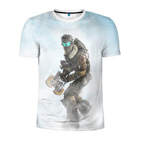 Мужская футболка 3D спортивная с принтом Dead Space в Курске, 100% полиэстер с улучшенными характеристиками | приталенный силуэт, круглая горловина, широкие плечи, сужается к линии бедра | dead | space | айзек | вирус | зомби | игра | ишимура | кларк | космос | костюм | мёртвый | монстр