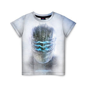 Детская футболка 3D с принтом Dead Space в Курске, 100% гипоаллергенный полиэфир | прямой крой, круглый вырез горловины, длина до линии бедер, чуть спущенное плечо, ткань немного тянется | dead | space | айзек | вирус | зомби | игра | ишимура | кларк | космос | костюм | мёртвый | монстр