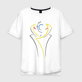 Мужская футболка хлопок Oversize с принтом Zero в Курске, 100% хлопок | свободный крой, круглый ворот, “спинка” длиннее передней части | 
