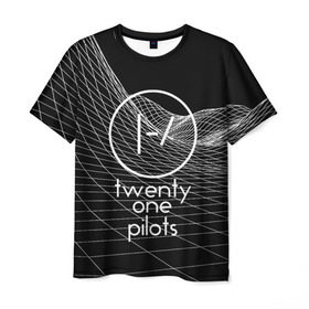 Мужская футболка 3D с принтом twenty one pilots в Курске, 100% полиэфир | прямой крой, круглый вырез горловины, длина до линии бедер | rock | t.o.p. | top | twenty one pilots | рок