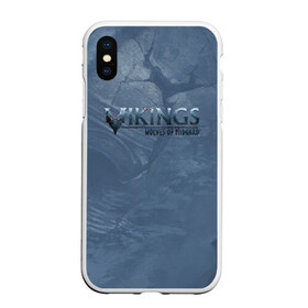 Чехол для iPhone XS Max матовый с принтом Vikings в Курске, Силикон | Область печати: задняя сторона чехла, без боковых панелей | midgard | viking | wolves | викинги | воин | волк | игра