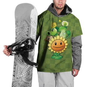 Накидка на куртку 3D с принтом Plants vs Zombies в Курске, 100% полиэстер |  | Тематика изображения на принте: plants | plants vs zombies | zombies | зомби против растений