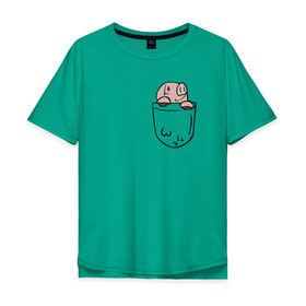 Мужская футболка хлопок Oversize с принтом Pig Sins pocket в Курске, 100% хлопок | свободный крой, круглый ворот, “спинка” длиннее передней части | anime | nanatsu no taizai | seven deadly sins | аниме
