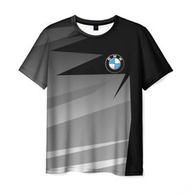 Мужская футболка 3D с принтом BMW 2018 SPORT в Курске, 100% полиэфир | прямой крой, круглый вырез горловины, длина до линии бедер | bmw | бмв | марка | машины