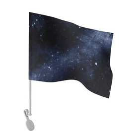 Флаг для автомобиля с принтом Звёздное небо в Курске, 100% полиэстер | Размер: 30*21 см | вселенная | звёзды | земля | космос | плеяды | пространство