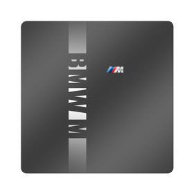 Магнит виниловый Квадрат с принтом BMW 2018 M Sport в Курске, полимерный материал с магнитным слоем | размер 9*9 см, закругленные углы | bmw | бмв | марка | машины
