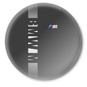 Значок с принтом BMW 2018 M Sport в Курске,  металл | круглая форма, металлическая застежка в виде булавки | Тематика изображения на принте: bmw | бмв | марка | машины