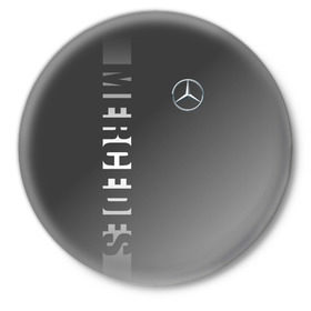 Значок с принтом MERCEDES BENZ SPORT в Курске,  металл | круглая форма, металлическая застежка в виде булавки | mercedes | марка | машины | мерседес