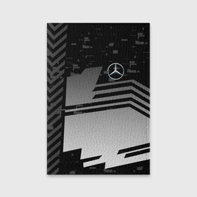 Обложка для паспорта матовая кожа с принтом MERCEDES BENZ SPORT в Курске, натуральная матовая кожа | размер 19,3 х 13,7 см; прозрачные пластиковые крепления | mercedes | марка | машины | мерседес