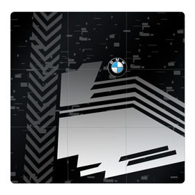 Магнитный плакат 3Х3 с принтом BMW SPORT в Курске, Полимерный материал с магнитным слоем | 9 деталей размером 9*9 см | bmw | бмв | марка | машины