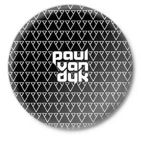Значок с принтом Paul Van Dyk в Курске,  металл | круглая форма, металлическая застежка в виде булавки | Тематика изображения на принте: paul van dyk | ван | дайк | дук | дюк | маттиас пауль | паул | пауль | пол