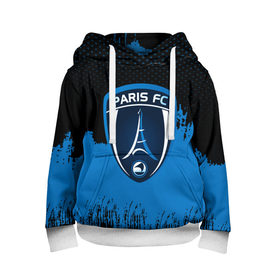 Детская толстовка 3D с принтом FC Paris Original uniform в Курске, 100% полиэстер | двухслойный капюшон со шнурком для регулировки, мягкие манжеты на рукавах и по низу толстовки, спереди карман-кенгуру с мягким внутренним слоем | football | soccer | париж