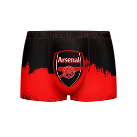 Мужские трусы 3D с принтом FC Arsenal Original uniform в Курске, 50% хлопок, 50% полиэстер | классическая посадка, на поясе мягкая тканевая резинка | football | soccer | арсенал