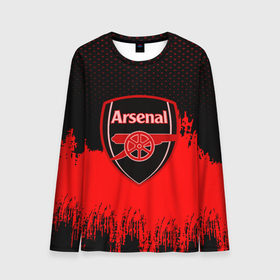 Мужской лонгслив 3D с принтом FC Arsenal Original uniform в Курске, 100% полиэстер | длинные рукава, круглый вырез горловины, полуприлегающий силуэт | football | soccer | арсенал