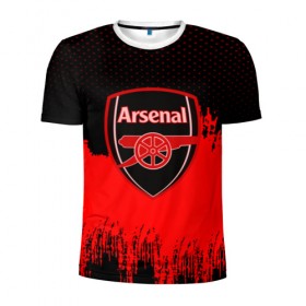 Мужская футболка 3D спортивная с принтом FC Arsenal Original uniform в Курске, 100% полиэстер с улучшенными характеристиками | приталенный силуэт, круглая горловина, широкие плечи, сужается к линии бедра | football | soccer | арсенал