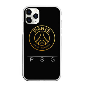 Чехол для iPhone 11 Pro матовый с принтом PSG Gold в Курске, Силикон |  | champions | france | germain | gold | league | neymar | paris | psg | saint | лига | псж | франция | чемпионов