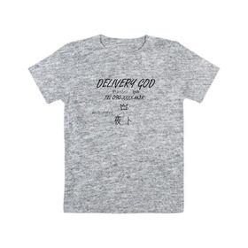 Детская футболка хлопок с принтом Delivery God в Курске, 100% хлопок | круглый вырез горловины, полуприлегающий силуэт, длина до линии бедер | Тематика изображения на принте: anime | noragami | аниме | бездомный бог | норагами