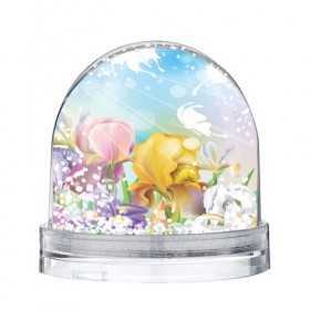 Водяной шар с принтом Весна в Курске, Пластик | Изображение внутри шара печатается на глянцевой фотобумаге с двух сторон | flower | spring | бабочки | весна | лилия | небо | природа | солнце | цветы