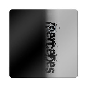Магнит виниловый Квадрат с принтом MERCEDES BENZ SPORT в Курске, полимерный материал с магнитным слоем | размер 9*9 см, закругленные углы | mercedes | марка | машины | мерседес