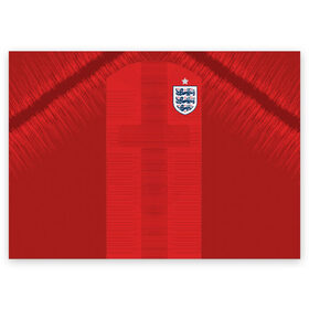 Поздравительная открытка с принтом England away WC 2018 в Курске, 100% бумага | плотность бумаги 280 г/м2, матовая, на обратной стороне линовка и место для марки
 | cup | england | fifa | russia | world | англия | мира | россия | чемпионат