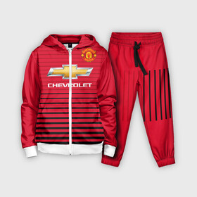 Детский костюм 3D с принтом Man United Форма Home 18 19 в Курске,  |  | mu | манчестер юнайтед | мю | форма