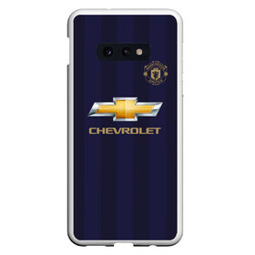 Чехол для Samsung S10E с принтом Man United Форма Away 18 19 в Курске, Силикон | Область печати: задняя сторона чехла, без боковых панелей | mu | манчестер юнайтед | мю | форма