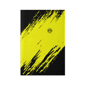 Обложка для паспорта матовая кожа с принтом FC Borussia 2018 Original в Курске, натуральная матовая кожа | размер 19,3 х 13,7 см; прозрачные пластиковые крепления | Тематика изображения на принте: боруссия | дортмунд