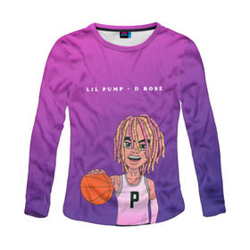 Женский лонгслив 3D с принтом Lil Pump D Rose в Курске, 100% полиэстер | длинные рукава, круглый вырез горловины, полуприлегающий силуэт | hip hop | hiphop | lil pump | mc | rap | газзи гарсия | зачитал | клауд | клауд рэп | лил памп | лили | мс | памп | реп | репер | речитатив | рэп | рэпер | трэп | хип | хип хоп | хипхоп | хоп