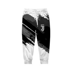 Детские брюки 3D с принтом FC Juventus Original 2018 в Курске, 100% полиэстер | манжеты по низу, эластичный пояс регулируется шнурком, по бокам два кармана без застежек, внутренняя часть кармана из мелкой сетки | Тематика изображения на принте: football | soccer | ювентус