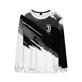 Мужской свитшот 3D с принтом FC Juventus Original 2018 в Курске, 100% полиэстер с мягким внутренним слоем | круглый вырез горловины, мягкая резинка на манжетах и поясе, свободная посадка по фигуре | Тематика изображения на принте: football | soccer | ювентус