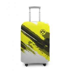 Чехол для чемодана 3D с принтом FC Borussia Original 2018 в Курске, 86% полиэфир, 14% спандекс | двустороннее нанесение принта, прорези для ручек и колес | football | soccer | боруссия