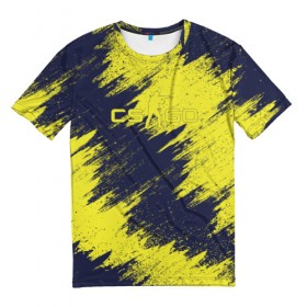 Мужская футболка 3D с принтом CS:GO в Курске, 100% полиэфир | прямой крой, круглый вырез горловины, длина до линии бедер | counter | csgo | strike | контр | контра | ксго | страйк