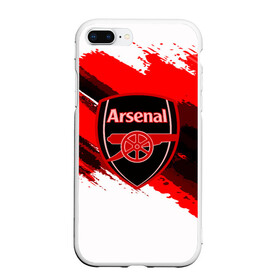 Чехол для iPhone 7Plus/8 Plus матовый с принтом ARSENAL SPORT STYLE в Курске, Силикон | Область печати: задняя сторона чехла, без боковых панелей | football | soccer | арсенал