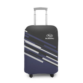 Чехол для чемодана 3D с принтом SUBARU SPORT в Курске, 86% полиэфир, 14% спандекс | двустороннее нанесение принта, прорези для ручек и колес | subaru | марка | машины | субару