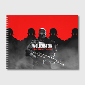 Альбом для рисования с принтом Wolfenstein The New Order в Курске, 100% бумага
 | матовая бумага, плотность 200 мг. | game | вильгельм череп штрассе | вольфенштайн: новый порядок | игра | игрок | молот евы | оружие | уильям бласковиц | шутер