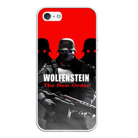 Чехол для iPhone 5/5S матовый с принтом Wolfenstein The New Order в Курске, Силикон | Область печати: задняя сторона чехла, без боковых панелей | game | вильгельм череп штрассе | вольфенштайн: новый порядок | игра | игрок | молот евы | оружие | уильям бласковиц | шутер