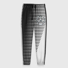 Мужские брюки 3D с принтом MERCEDES BENZ SPORT в Курске, 100% полиэстер | манжеты по низу, эластичный пояс регулируется шнурком, по бокам два кармана без застежек, внутренняя часть кармана из мелкой сетки | 