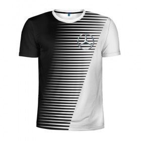 Мужская футболка 3D спортивная с принтом MERCEDES BENZ SPORT в Курске, 100% полиэстер с улучшенными характеристиками | приталенный силуэт, круглая горловина, широкие плечи, сужается к линии бедра | 