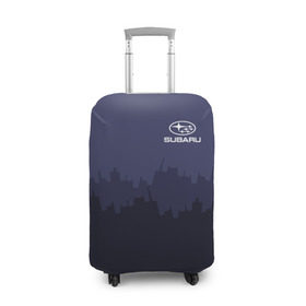 Чехол для чемодана 3D с принтом SUBARU SPORT в Курске, 86% полиэфир, 14% спандекс | двустороннее нанесение принта, прорези для ручек и колес | subaru | автомобиль | автомобильные | машины | субару