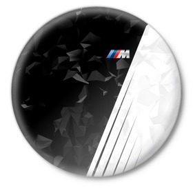 Значок с принтом BMW 2018 M Sport в Курске,  металл | круглая форма, металлическая застежка в виде булавки | bmw | бмв | марка | машины