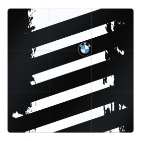 Магнитный плакат 3Х3 с принтом BMW SPORT в Курске, Полимерный материал с магнитным слоем | 9 деталей размером 9*9 см | bmw |  машина | автомобиль | автомобильные | бмв