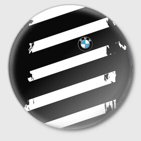 Значок с принтом BMW SPORT в Курске,  металл | круглая форма, металлическая застежка в виде булавки | bmw |  машина | автомобиль | автомобильные | бмв