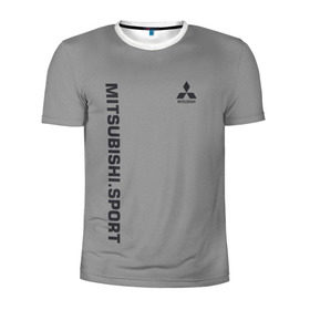 Мужская футболка 3D спортивная с принтом MITSUBISHI SPORT в Курске, 100% полиэстер с улучшенными характеристиками | приталенный силуэт, круглая горловина, широкие плечи, сужается к линии бедра |  машина | марка | митсубиси