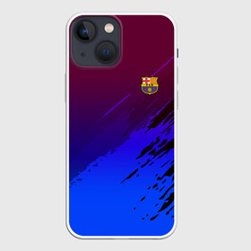 Чехол для iPhone 13 mini с принтом FC Barcelona SPORT в Курске,  |  | football | soccer | разноцветный