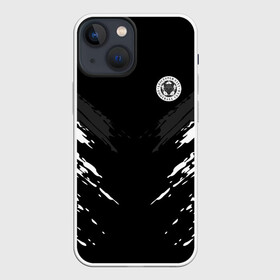 Чехол для iPhone 13 mini с принтом LEICESTER CITY 2018 SPORT в Курске,  |  | football | soccer | черно белый