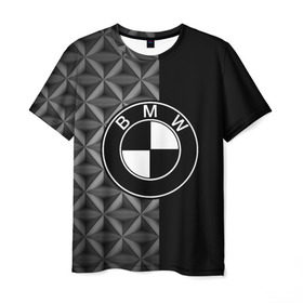 Мужская футболка 3D с принтом BMW motorsport в Курске, 100% полиэфир | прямой крой, круглый вырез горловины, длина до линии бедер | Тематика изображения на принте: auto | automobile | bmw | car | автомобиль | бмв