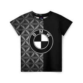 Детская футболка 3D с принтом BMW motorsport в Курске, 100% гипоаллергенный полиэфир | прямой крой, круглый вырез горловины, длина до линии бедер, чуть спущенное плечо, ткань немного тянется | auto | automobile | bmw | car | автомобиль | бмв