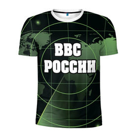 Мужская футболка 3D спортивная с принтом ВВС России в Курске, 100% полиэстер с улучшенными характеристиками | приталенный силуэт, круглая горловина, широкие плечи, сужается к линии бедра | 